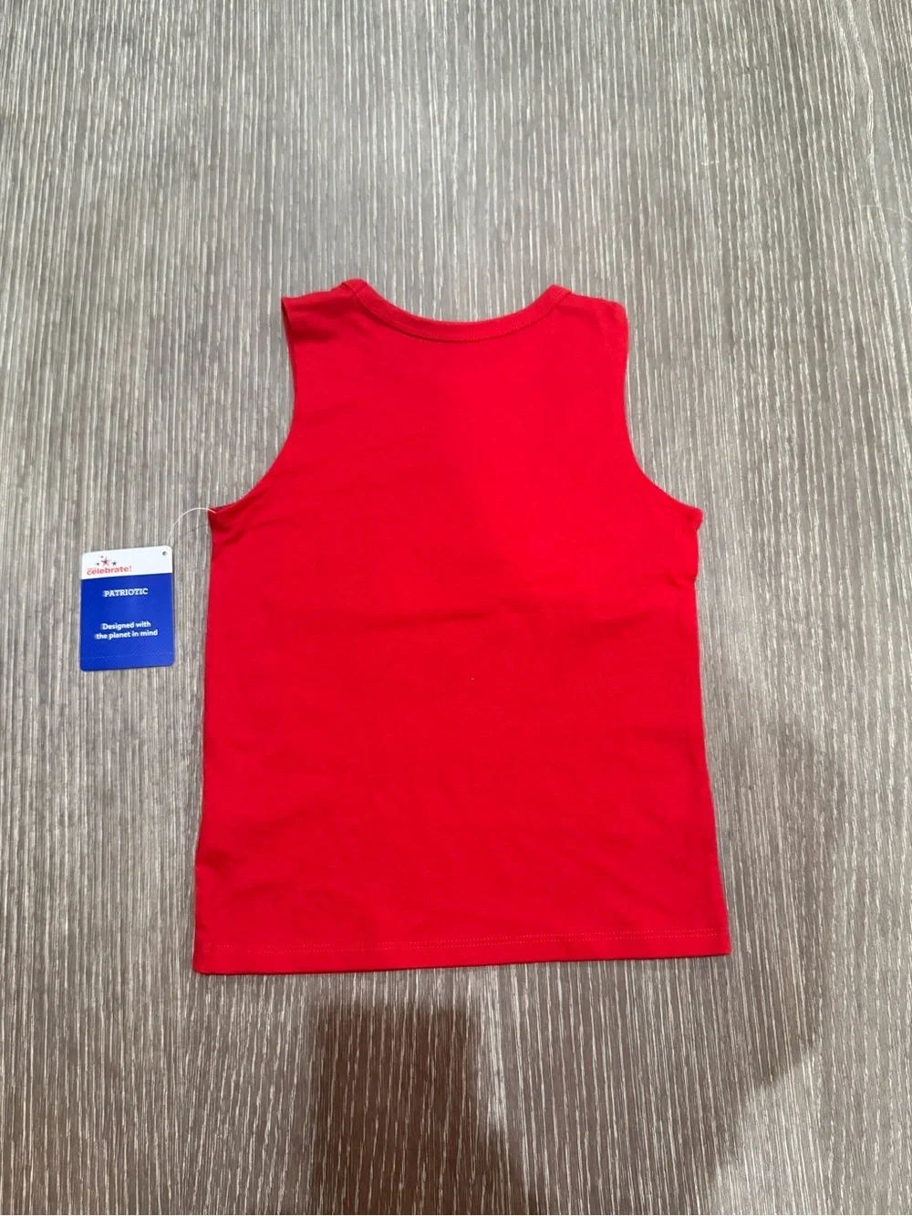 NWT Size 2T Way to Celebrate! Red Sleeveless Tank with Patriotic Car Graphic